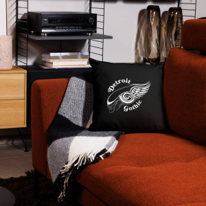 XenoWings Throw Pillow (Black) - 3 Sizes - Image 2